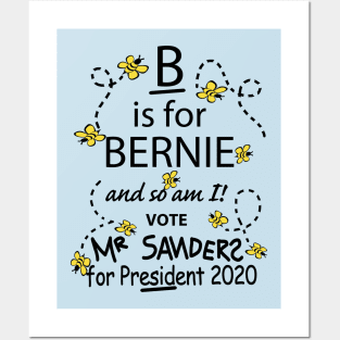 B is for Bernie Sanders for President 2020 Digital Art Posters and Art